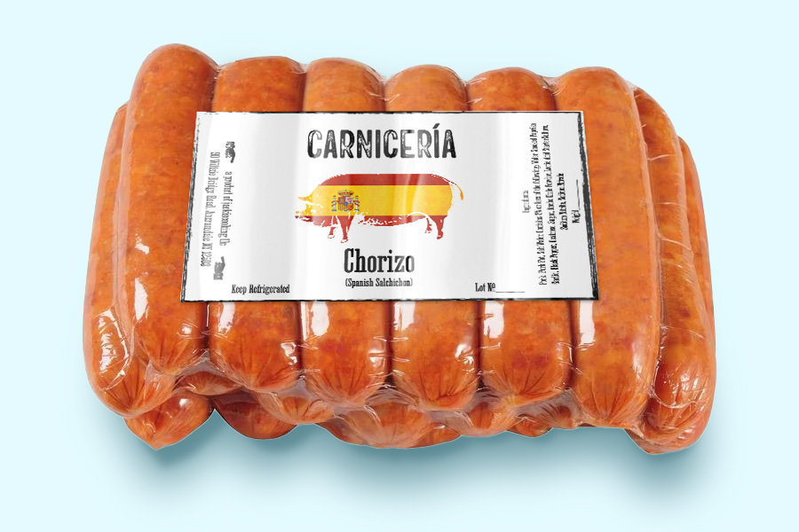 Plastic-shrink-wrap-sausage-label