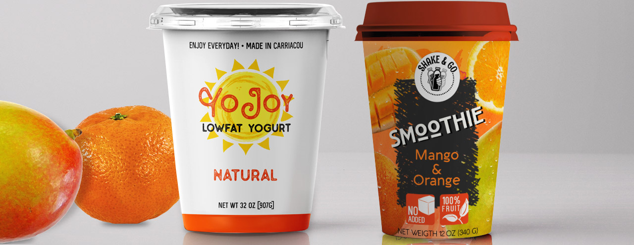 Frozen Yogurt and Smoothie Labels