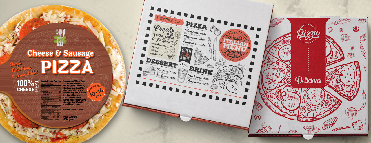 Pizza Labels Custom Designed And Blank Labels For Frozen Pizza