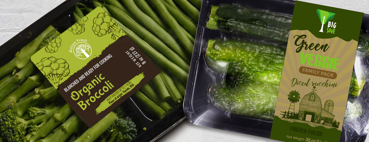 Frozen Vegetable Labels