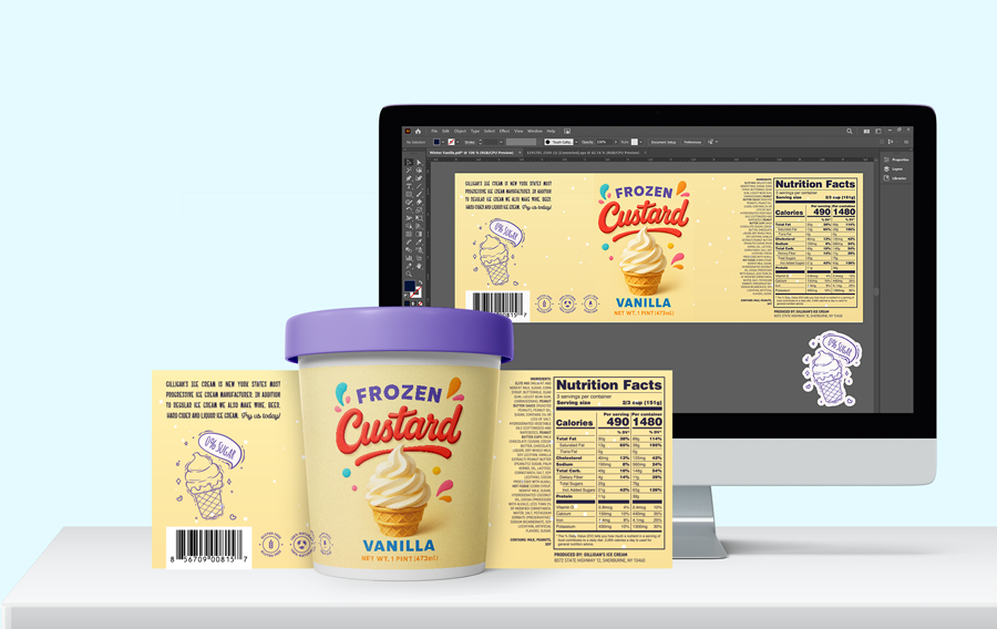 graphic design services frozen custard