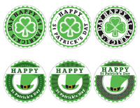 St Patrick's Day Labels