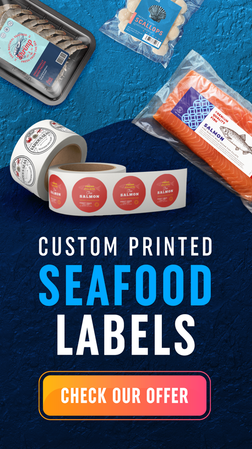 Custom Printed Seafood Labels
