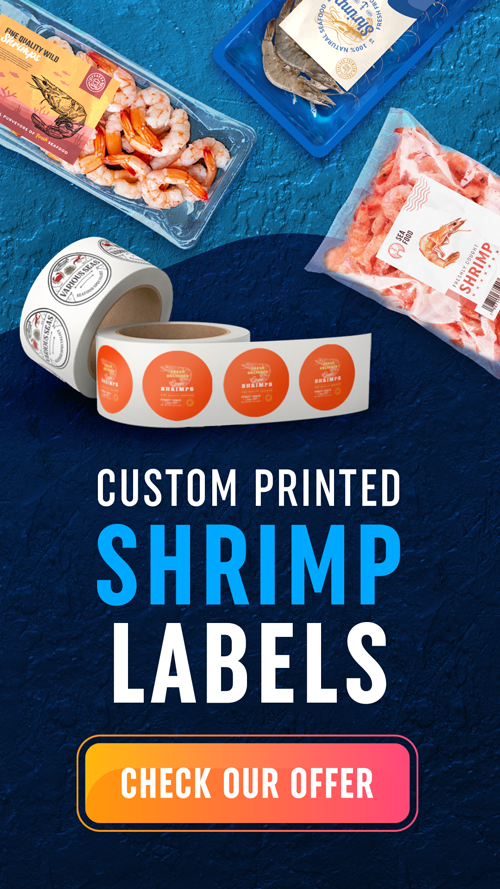Custom Printed Shrimp Labels